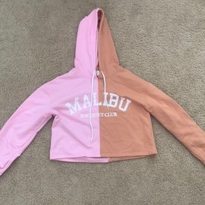 Malibu cropped hoodie! size small! brand- ultra flirt!
